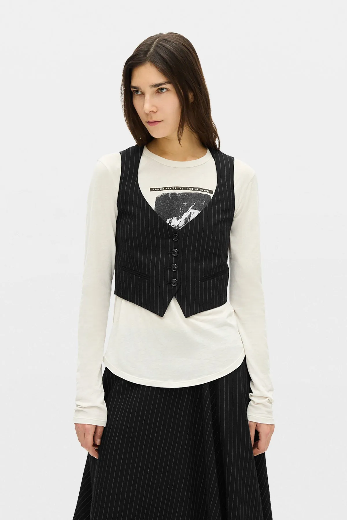 Diana Fitted Micro Waistcoat sold by Ann Demeulemeester