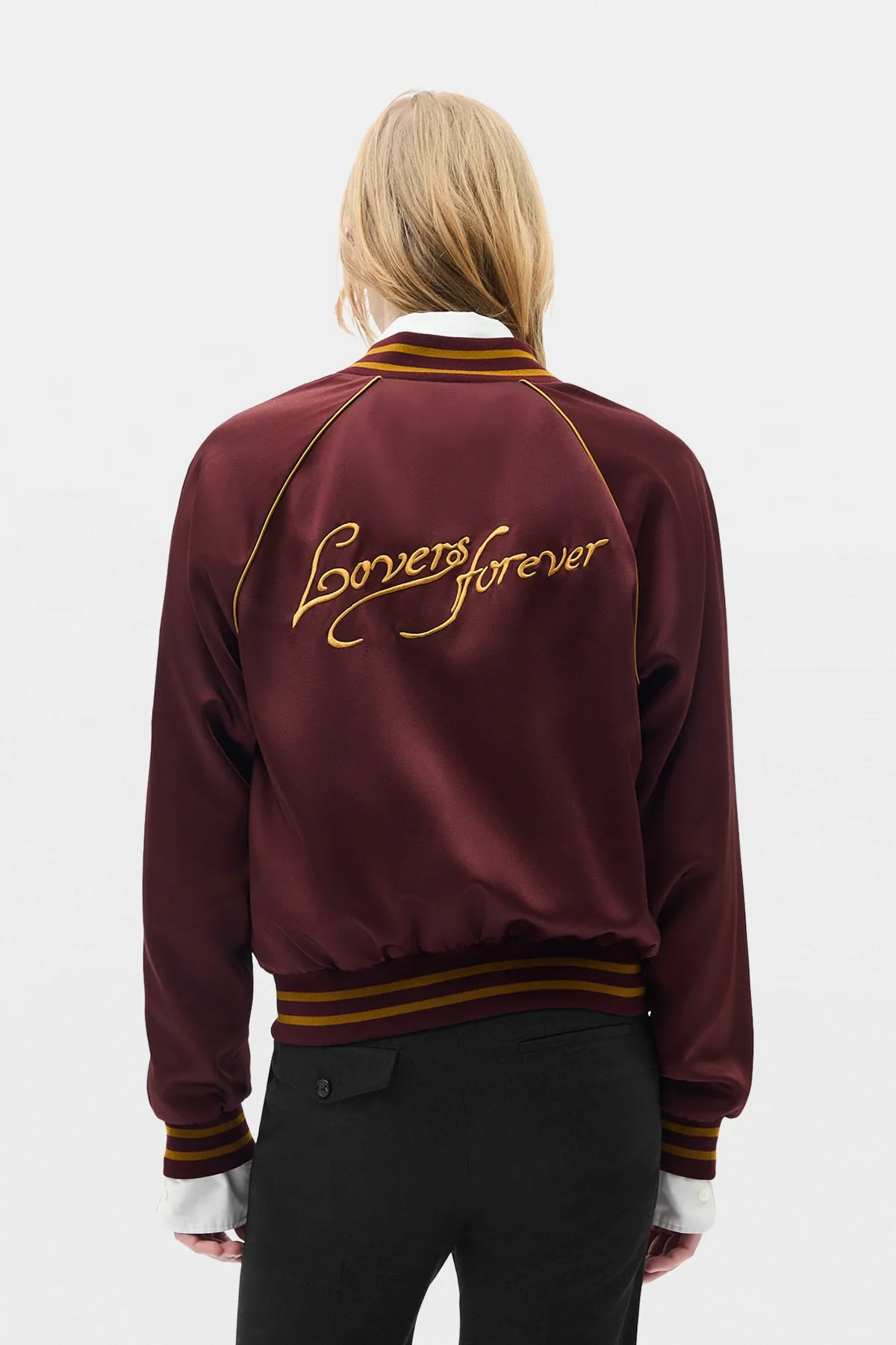 Slim Fit Raglan Bomber sold by Ann Demeulemeester product image thumbnail 3