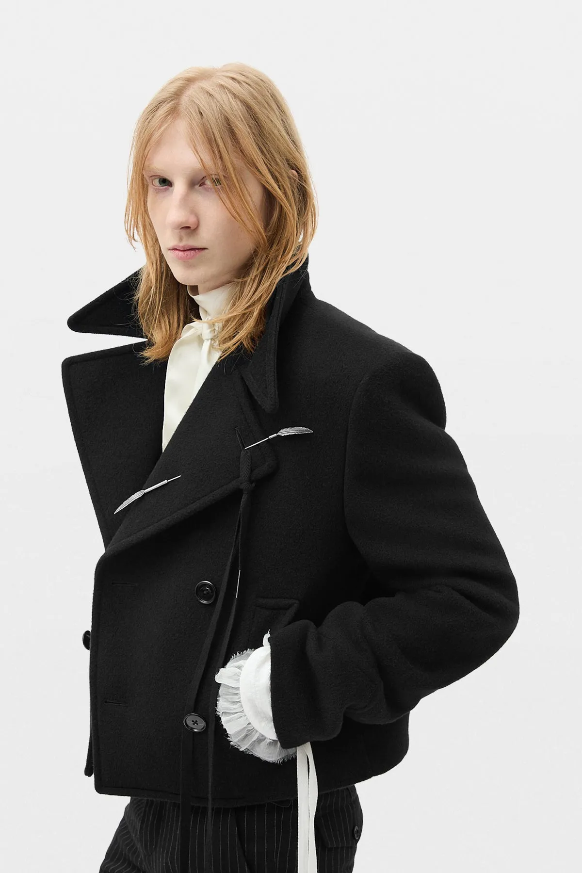 Dalmar Double-Breasted Short Caban sold by Ann Demeulemeester product image thumbnail 2