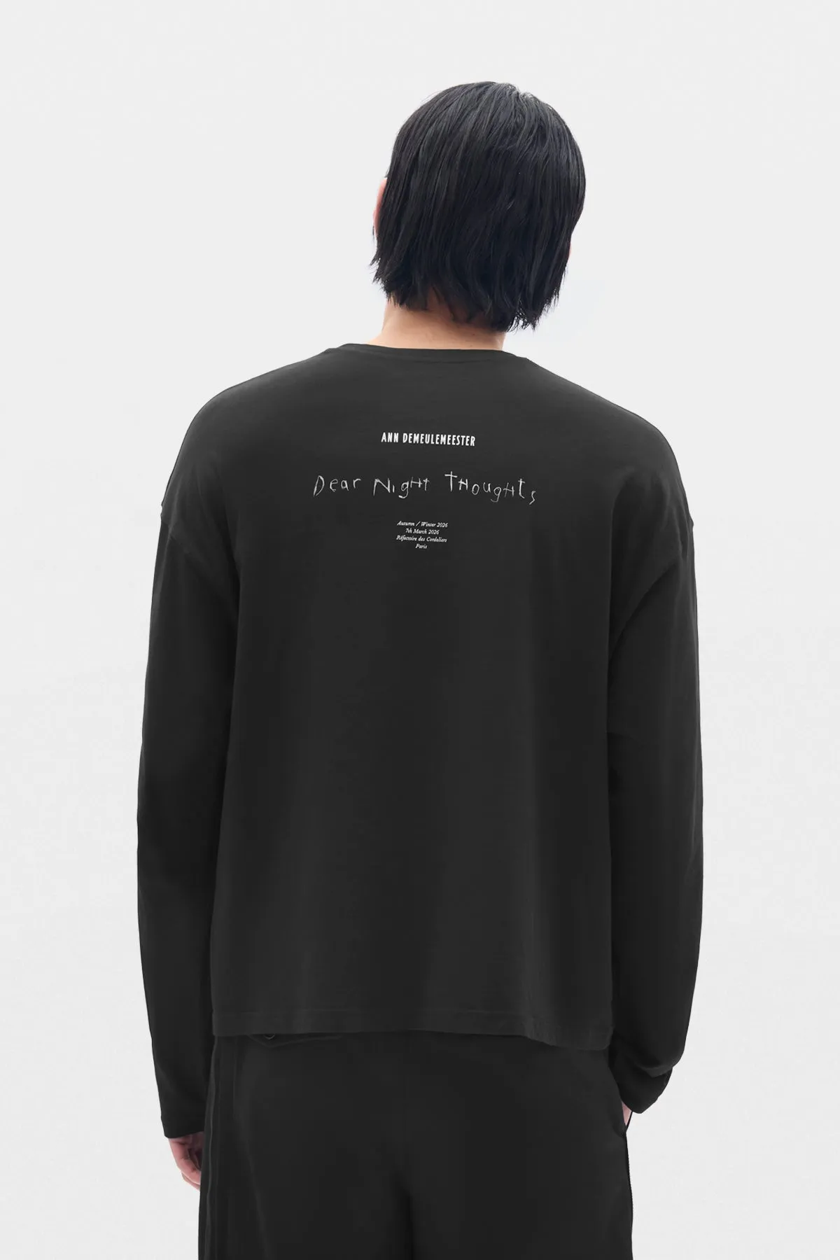 Emil Relax Fit Long Sleeve Boxy T-shirt sold by Ann Demeulemeester product image thumbnail 3