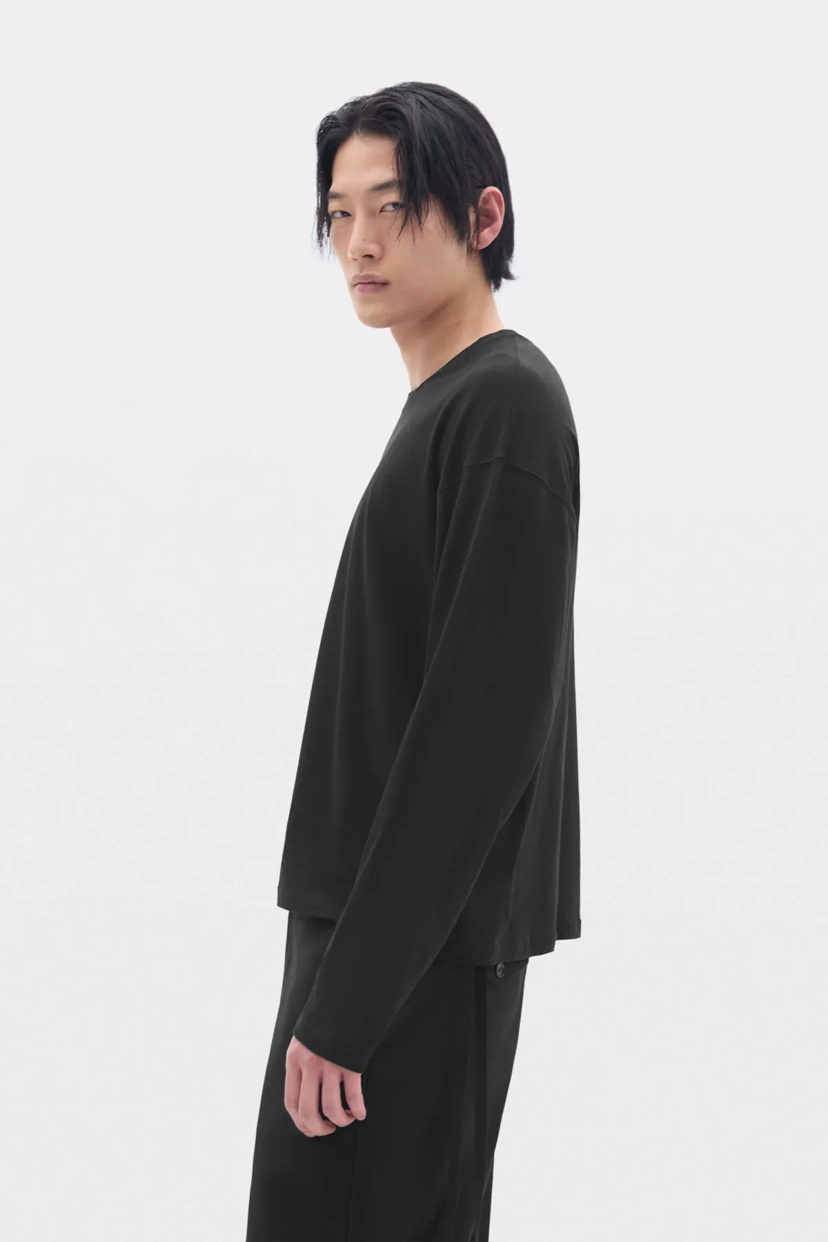 Emil Relax Fit Long Sleeve Boxy T-shirt sold by Ann Demeulemeester product image thumbnail 2