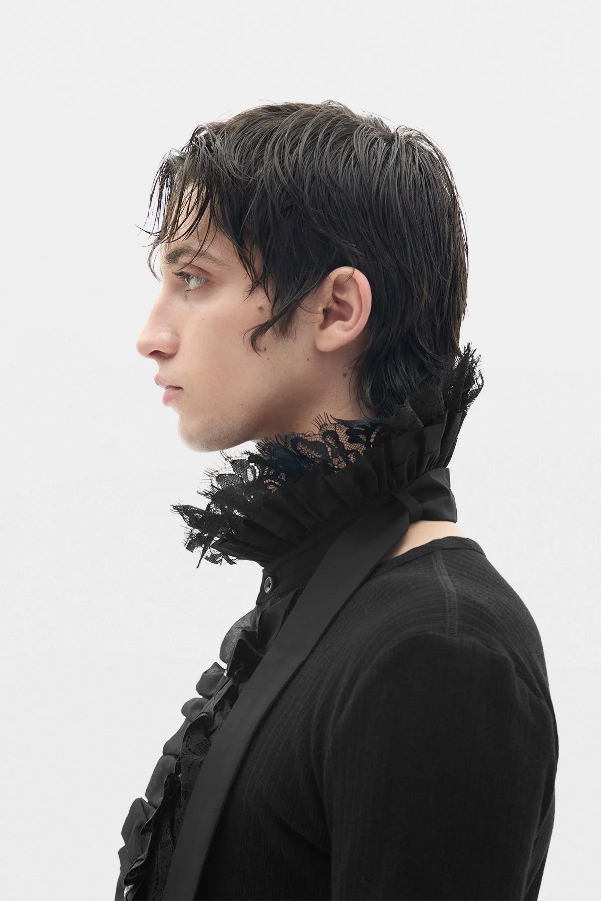Winston Lace Ruffled Plastron sold by Ann Demeulemeester product image thumbnail 2