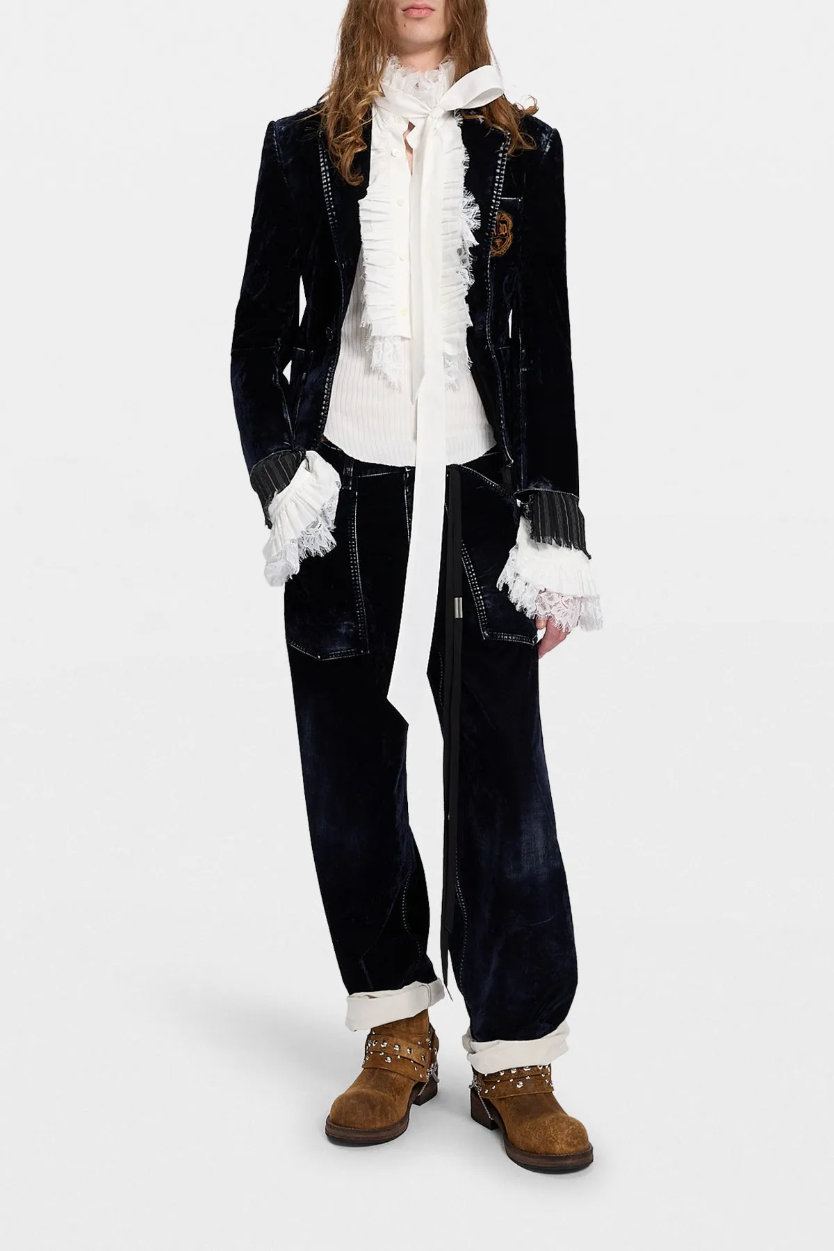 Winston Lace Ruffled Plastron sold by Ann Demeulemeester product image thumbnail 3