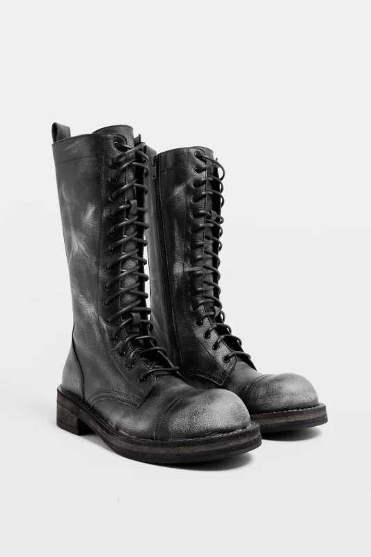 Dalles Engineer High Biker Boots made by Ann Demeulemeester