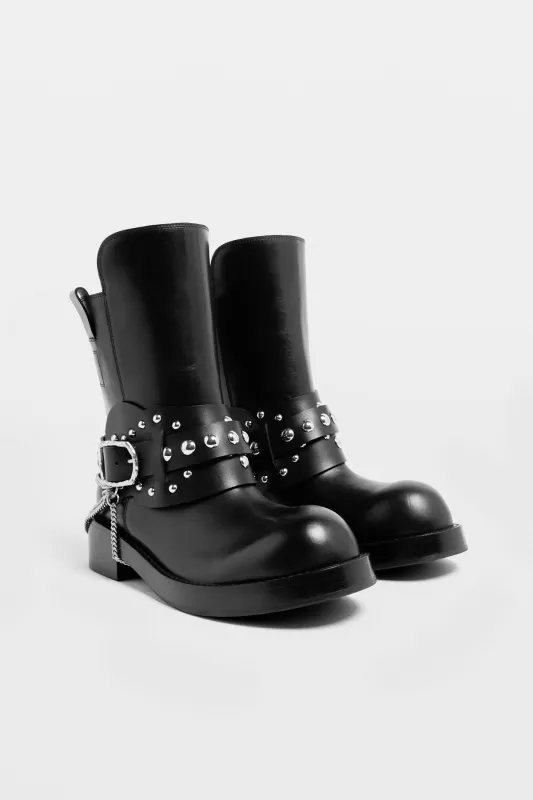 Boa Short Riding Boots with Spurs made by Ann Demeulemeester