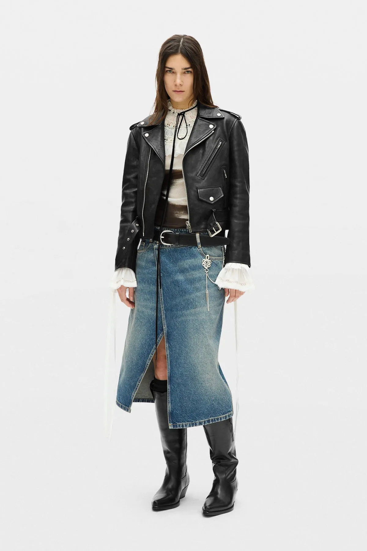 Agi Fitted Perfecto sold by Ann Demeulemeester product image thumbnail 4