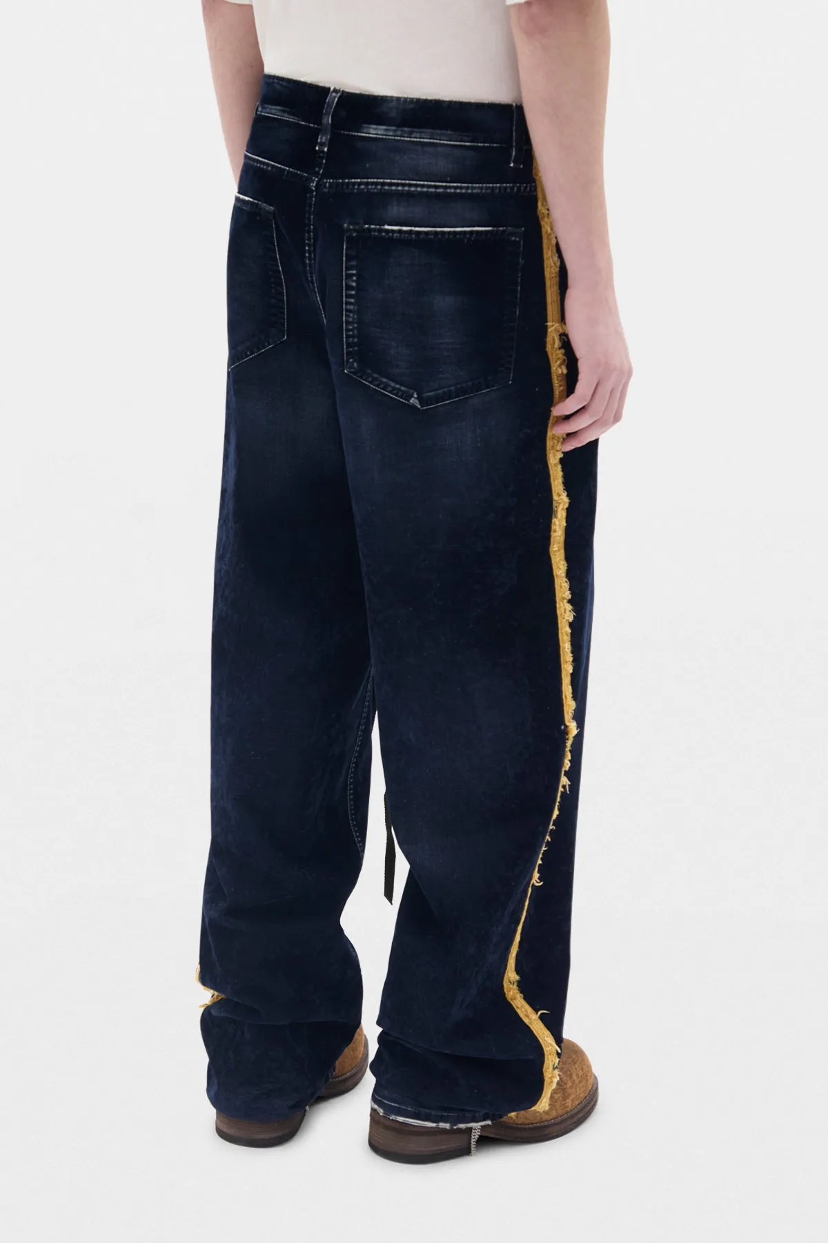 Hanno 5 Pockets Straight Leg Loose Trousers With Side Bands sold by Ann Demeulemeester product image thumbnail 3