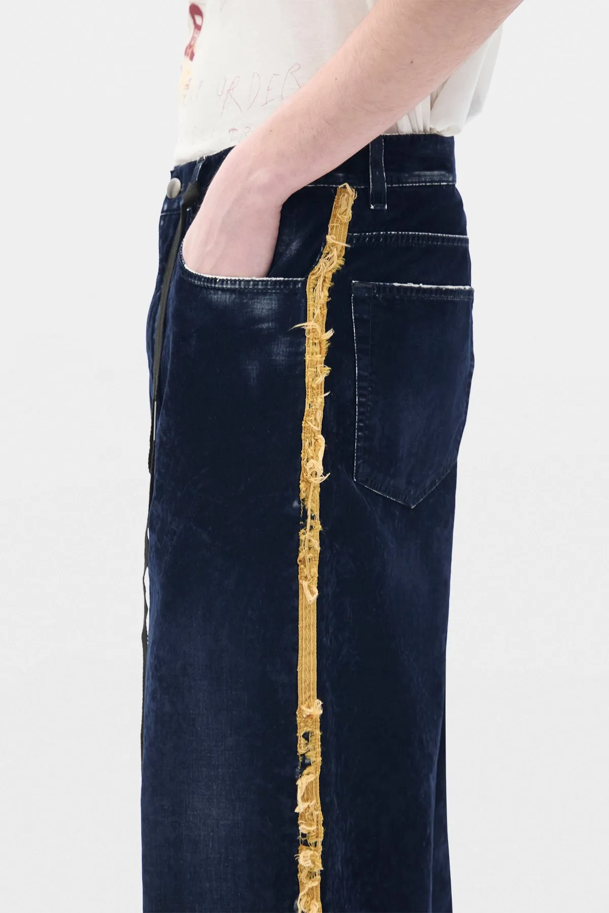 Hanno 5 Pockets Straight Leg Loose Trousers With Side Bands sold by Ann Demeulemeester product image thumbnail 5