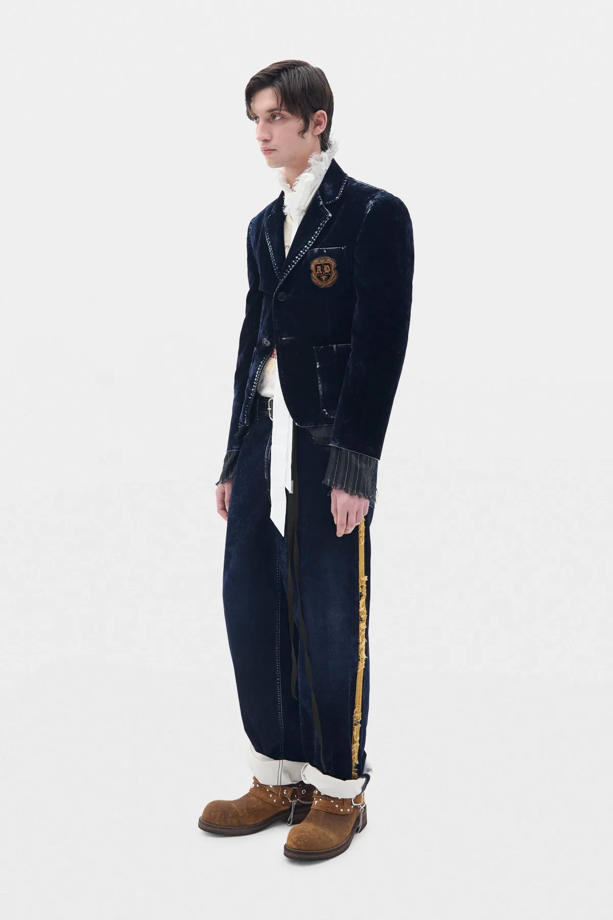 Hanno 5 Pockets Straight Leg Loose Trousers With Side Bands sold by Ann Demeulemeester product image thumbnail 4