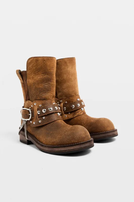 Boa Short Riding Boots with Spurs made by Ann Demeulemeester