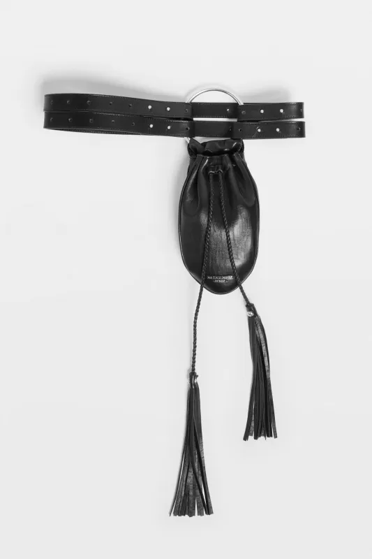 The Kenan Pouch with Tassels made by Ann Demeulemeester