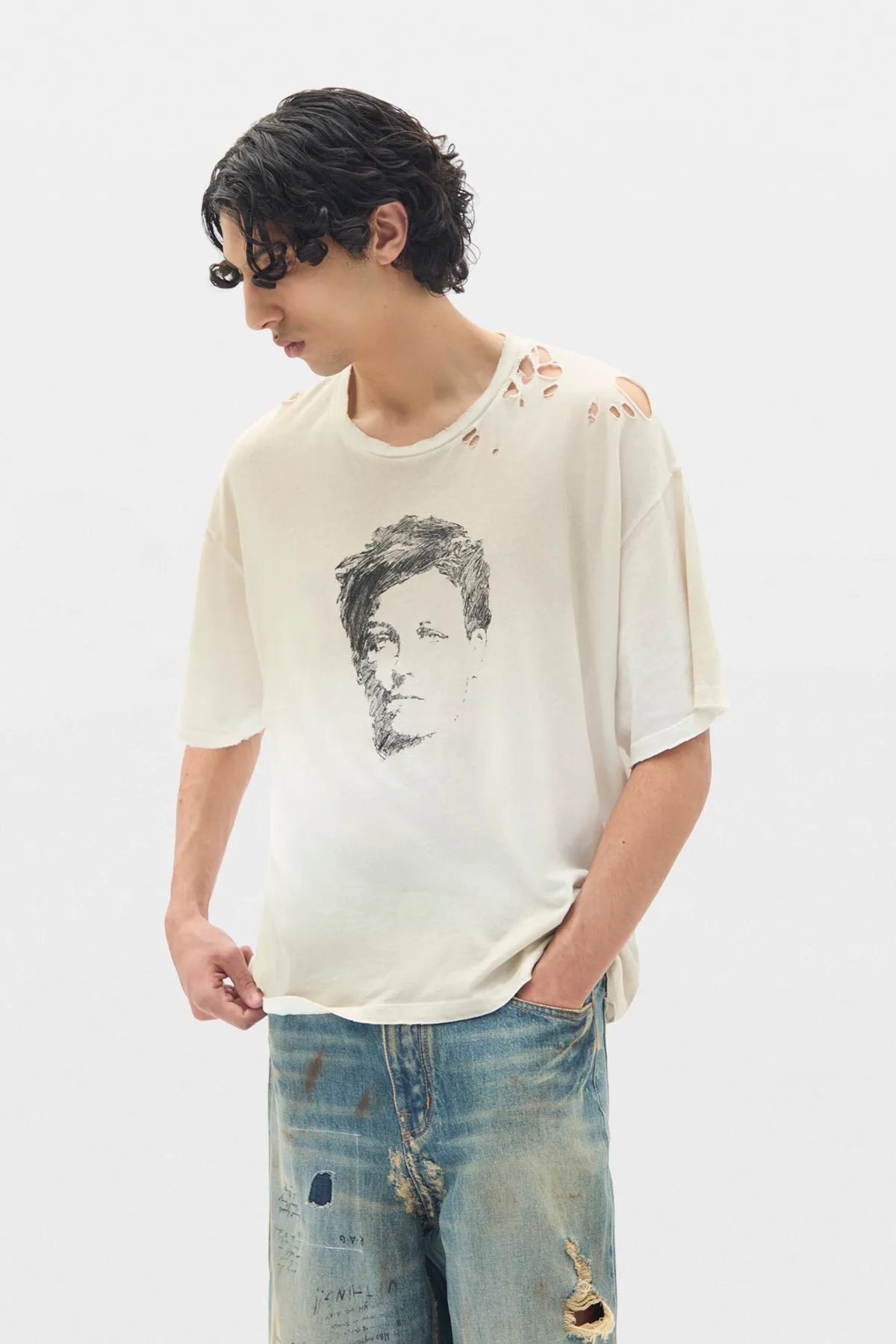Lu Relax Fit Boxy T-Shirt sold by Ann Demeulemeester