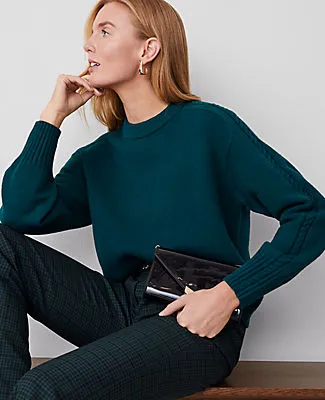 Ann Taylor Cable Sweater sold by Ann Taylor