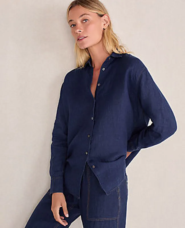 Ann Taylor Haven Well Within The Daily Shirt in Linen sold by Ann Taylor