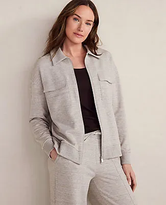 Ann Taylor Haven Well Within Fleece Collared Jacket sold by Ann Taylor