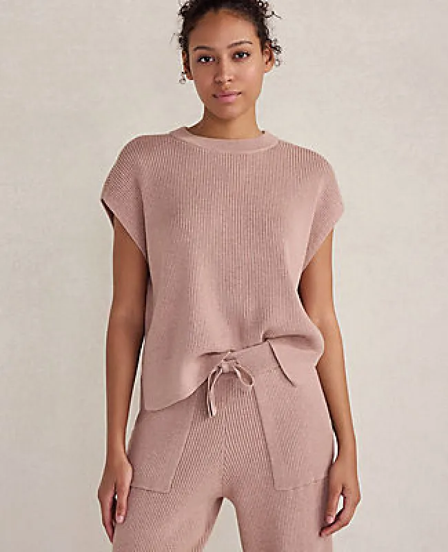 Ann Taylor Haven Well Within Organic Cotton Cashmere Drop Shoulder Tee sold by Ann Taylor