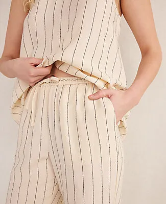 Ann Taylor Haven Well Within Linen Blend Dobby Stripe Pants sold by Ann Taylor product image thumbnail 2