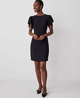 Ann Taylor Petite Flutter Sleeve Flare Dress sold by Ann Taylor