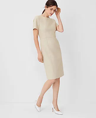 Ann Taylor The Short Sleeve Sheath Dress in Bi-Stretch sold by Ann Taylor