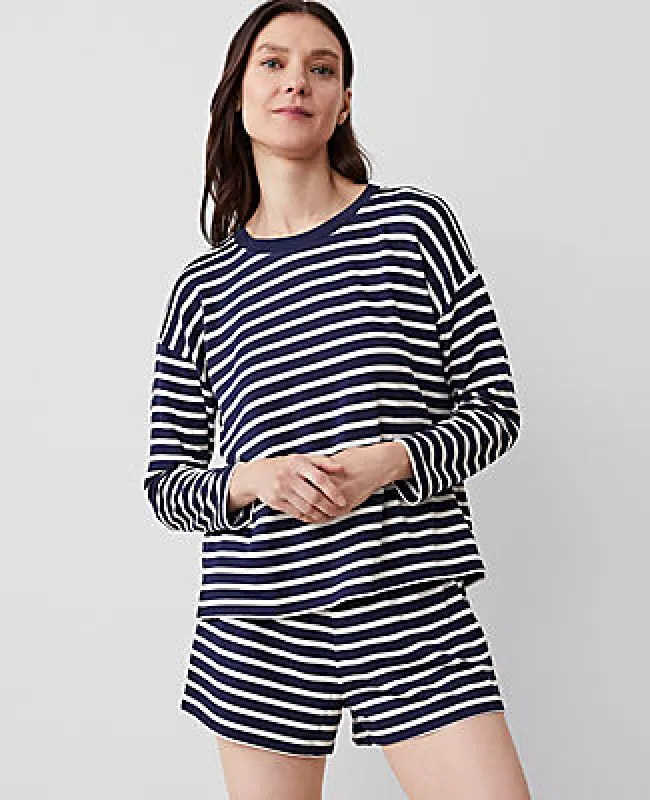 Ann Taylor Stripe Lounge Shirt sold by Ann Taylor