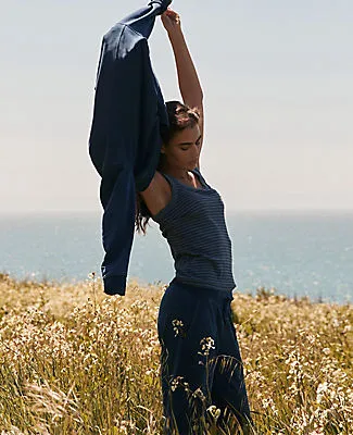 Ann Taylor Haven Well Within Essential Organic Cotton Delicate Stripe Scoop Neck Tank sold by Ann Taylor product image thumbnail 5