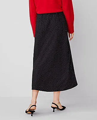 Ann Taylor Embellished Bias Midi Slip Skirt sold by Ann Taylor product image thumbnail 3