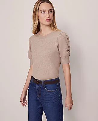 Ann Taylor Weekend Collection Ruched Sweater Tee sold by Ann Taylor