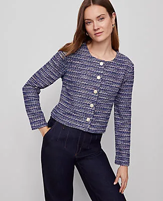 Ann Taylor Tweed Cropped Jacket sold by Ann Taylor