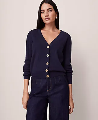 Ann Taylor Ribbed Wedge Cardigan sold by Ann Taylor