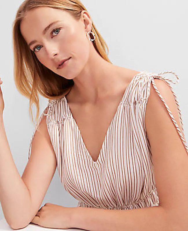 Ann Taylor Gathered Tie Top sold by Ann Taylor
