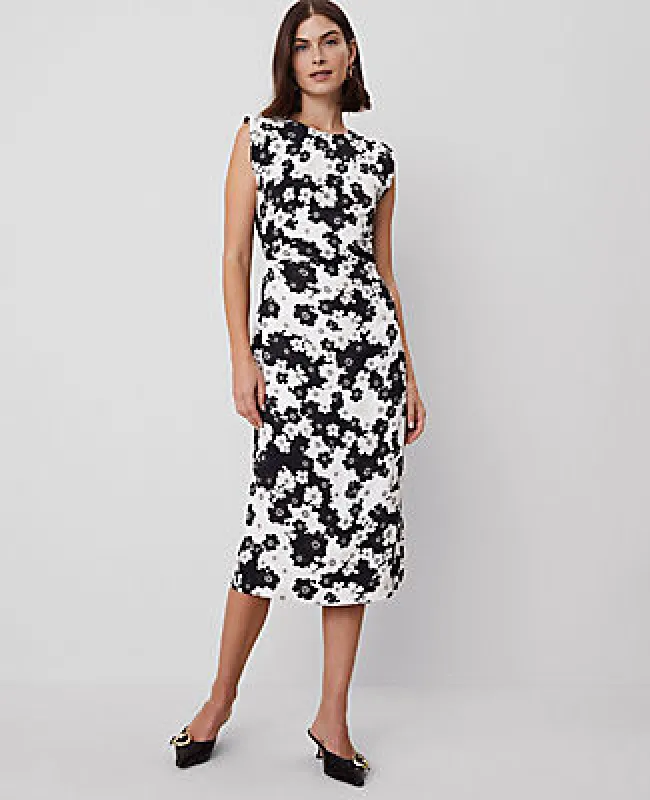 Ann Taylor Floral Cap Sleeve Sheath Dress sold by Ann Taylor