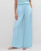 Ann Taylor The Petite Pull-On Wide-Leg Pant in Satin sold by Ann Taylor