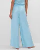 Ann Taylor The Petite Pull-On Wide-Leg Pant in Satin sold by Ann Taylor