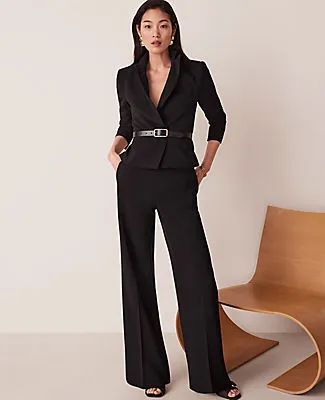 Ann Taylor The Petite Wide Leg Pant in Fluid Crepe sold by Ann Taylor product image thumbnail 5