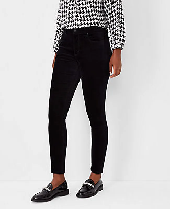Ann Taylor Petite Sculpting Pocket Mid Rise Skinny Jeans in Velvet sold by Ann Taylor