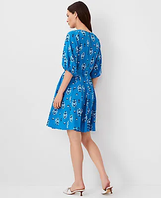 Ann Taylor Floral Boatneck Flare Dress sold by Ann Taylor product image thumbnail 2