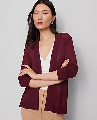 Ann Taylor Essential Open Cardigan sold by Ann Taylor product image thumbnail 3