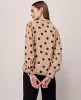 Ann Taylor Petite Dotted V-Neck Popover Top sold by Ann Taylor