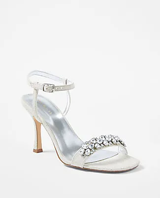 Ann Taylor Studio Collection Crystal Skinny Strap Sandals sold by Ann Taylor