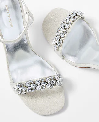 Ann Taylor Studio Collection Crystal Skinny Strap Sandals sold by Ann Taylor product image thumbnail 2