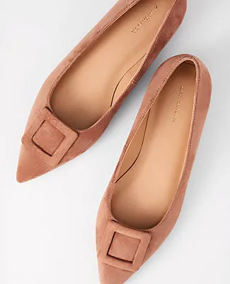 Ann Taylor Suede Buckle Flat sold by Ann Taylor product image thumbnail 2