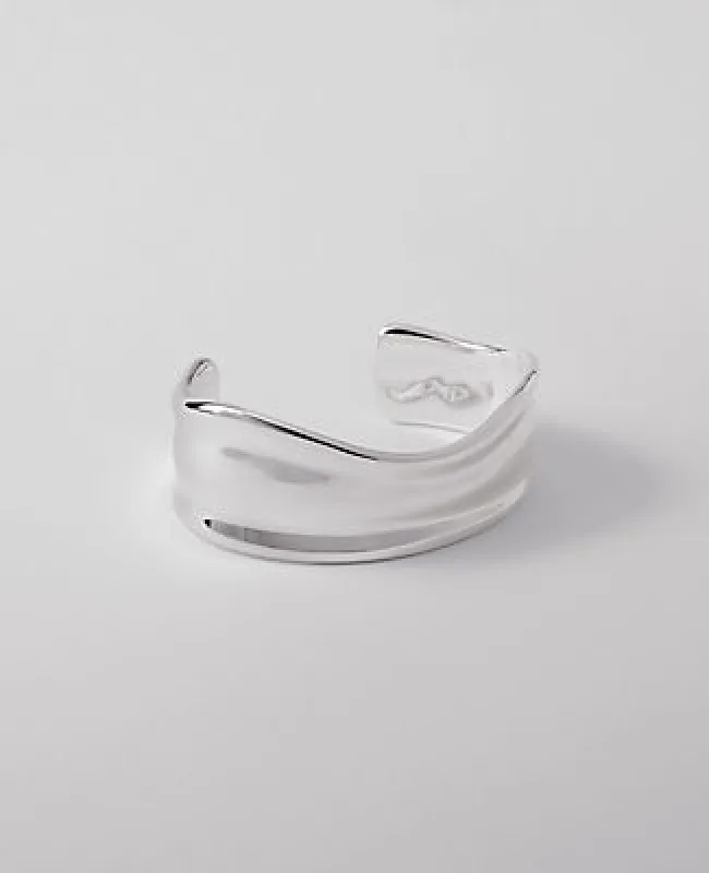 Ann Taylor Wavy Textured Metal Cuff Bracelet sold by Ann Taylor