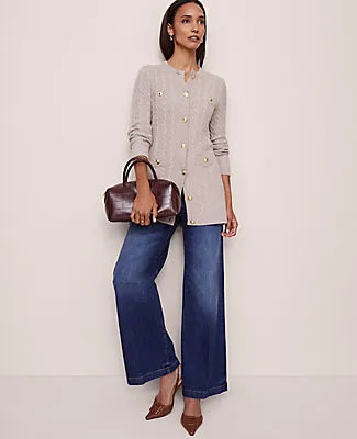 Ann Taylor Petite Long Cable Cardigan sold by Ann Taylor product image thumbnail 2