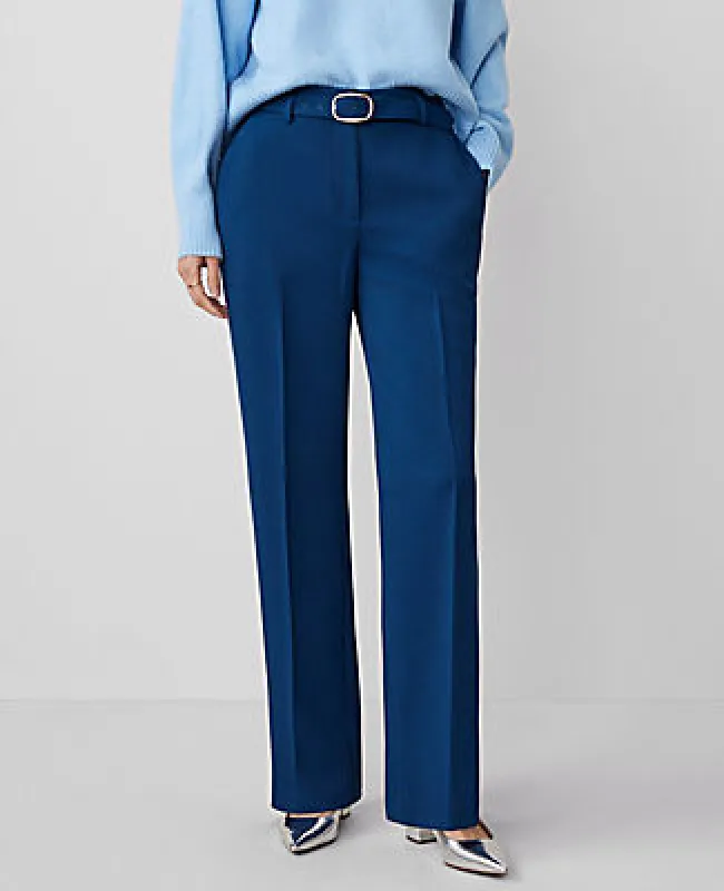 Ann Taylor The Belted Boot Pant - Curvy Fit sold by Ann Taylor