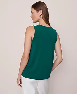 Ann Taylor Mixed Media Tank Top sold by Ann Taylor product image thumbnail 2