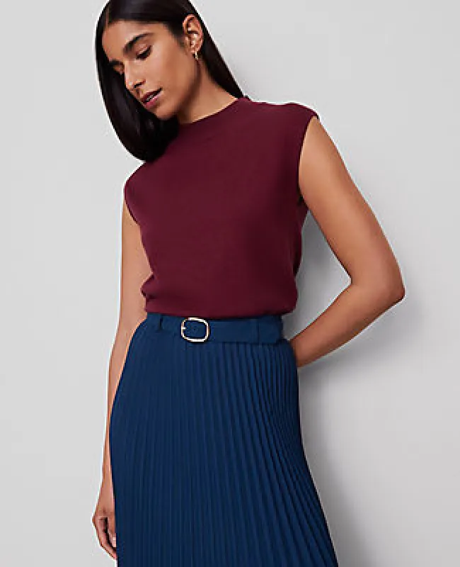Ann Taylor Refined Mock Neck Sweater Shell Top sold by Ann Taylor