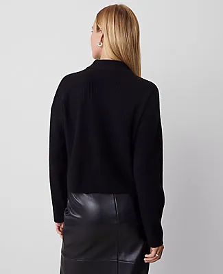 Ann Taylor Mock Neck Ribbed Sweater sold by Ann Taylor product image thumbnail 2
