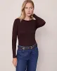 Ann Taylor Long Sleeve Crew Neck Top sold by Ann Taylor