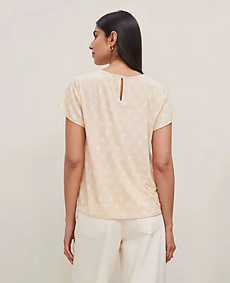 Ann Taylor Petite Petaled Mixed Media Tee sold by Ann Taylor product image thumbnail 2