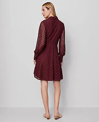 Ann Taylor Lace Flare Shirtdress sold by Ann Taylor product image thumbnail 2